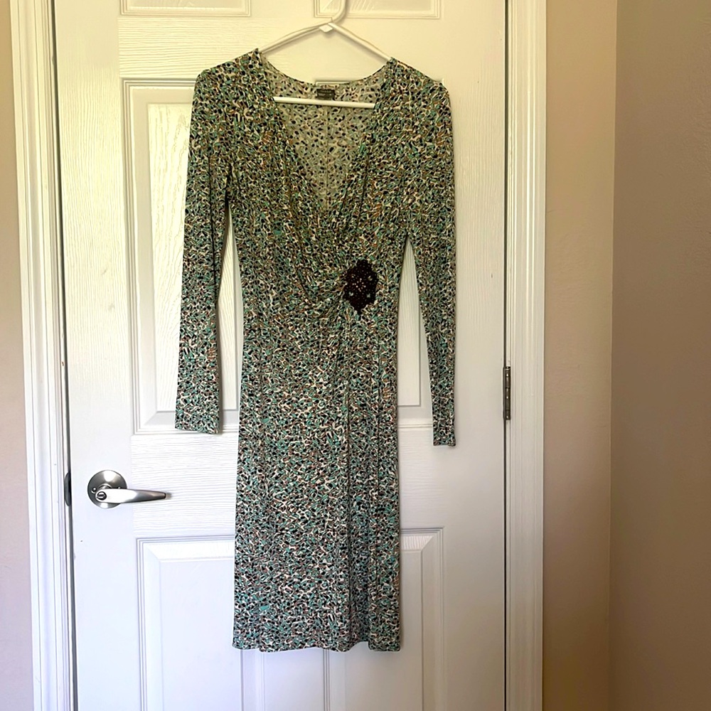 Mock wrap dress